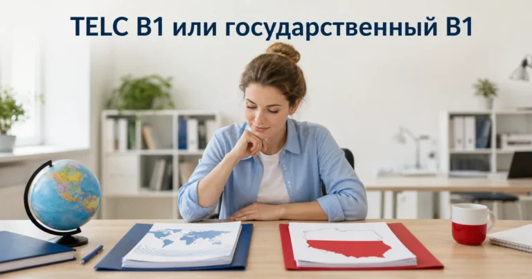 Сравнение TELC B1 и государственного экзамена B1 по польскому языку
